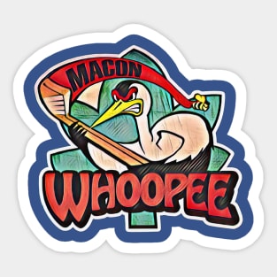 Macon Whoopee Hockey Sticker